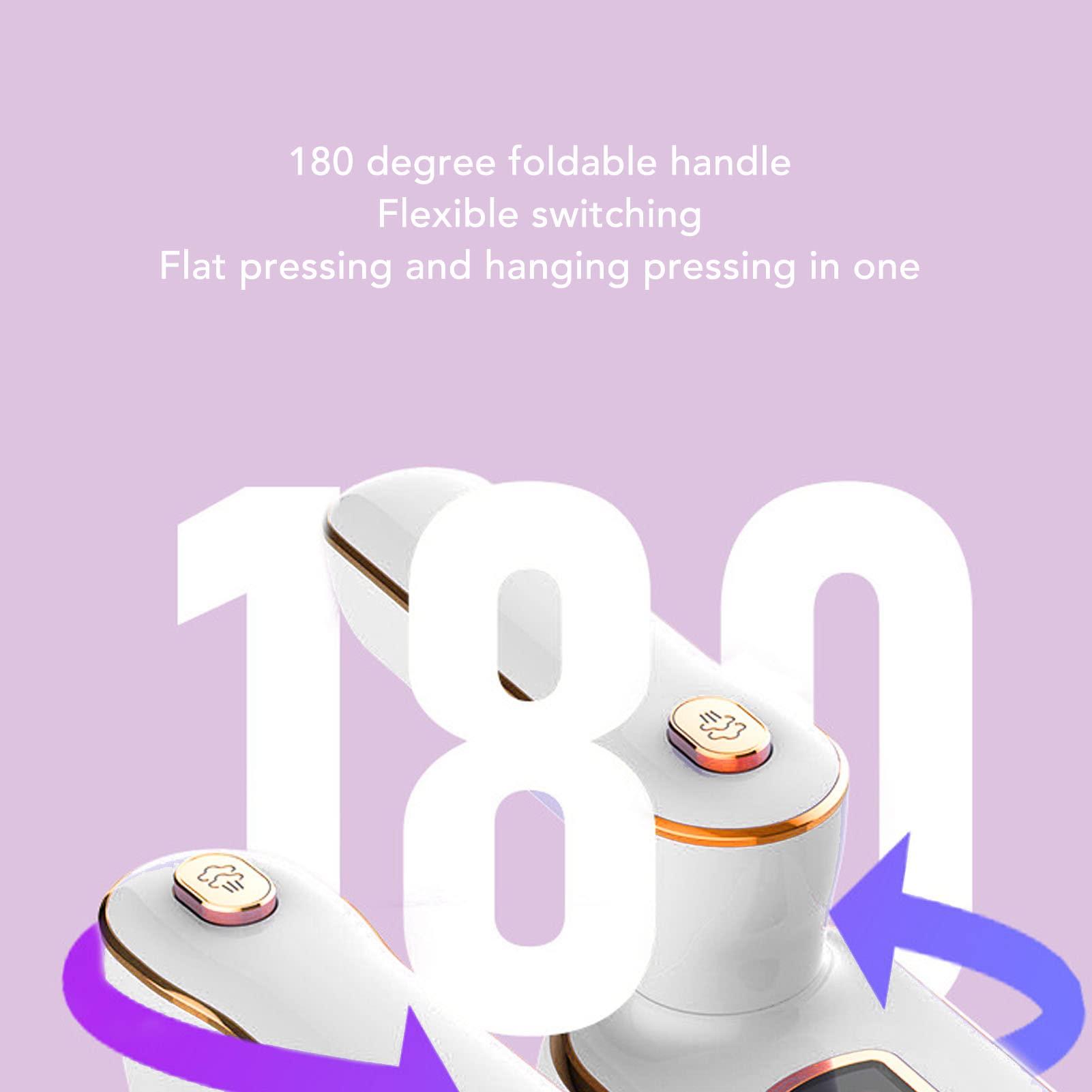 Pilipane Pilipane Handheld Electric Iron, 1000W High Power Electric Iron Handheld Steam Ironing Machine Rotatable Portable Travel Iron(110)