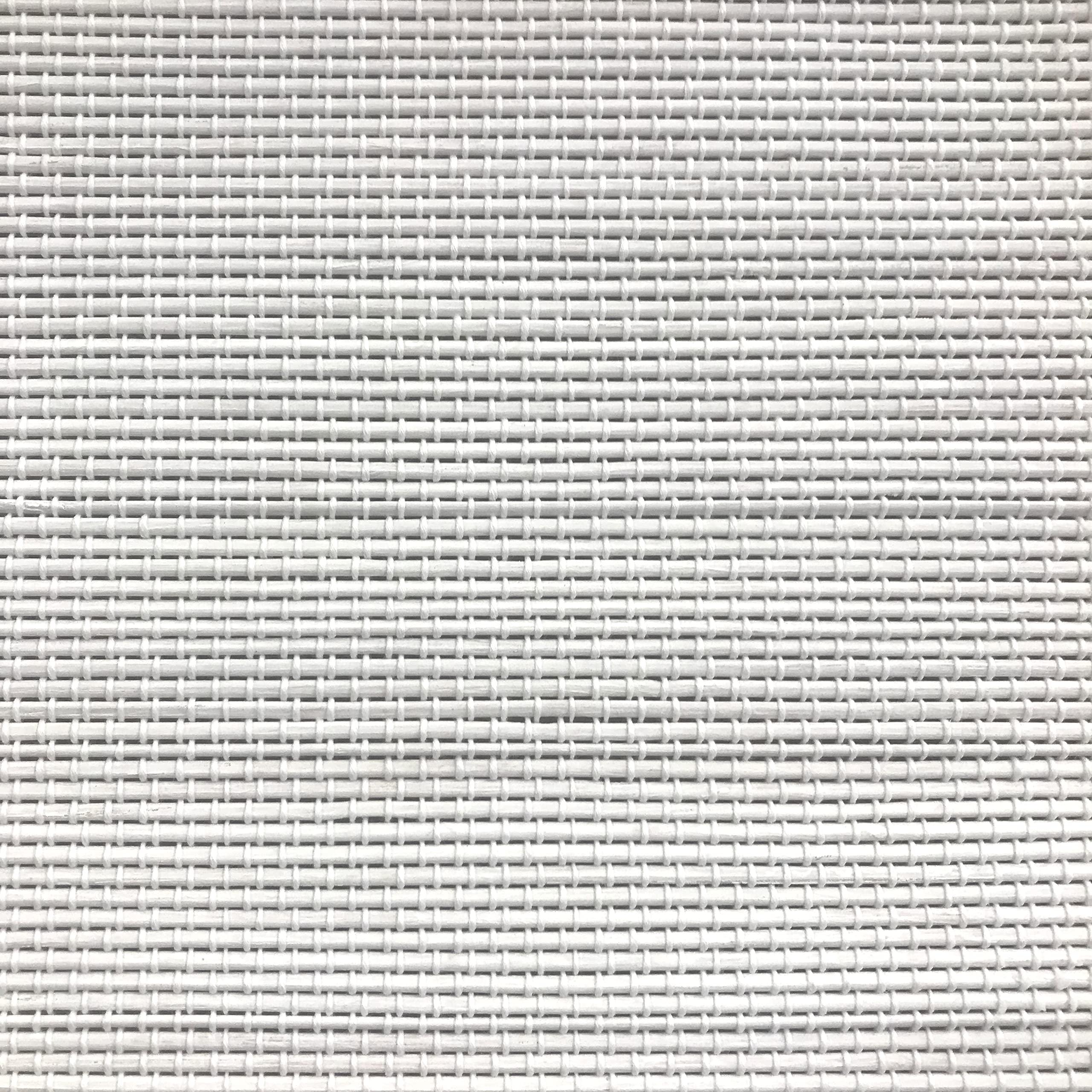 Windowsandgarden Cordless Woven Wood Roman Shades, 27W x 60H, Bamboo Mesh White, Sizes 20-72 Wide and 24-72 High