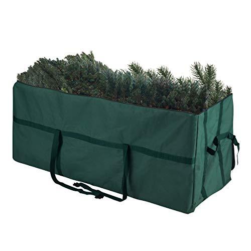 Elf Stor Elf Stor Heavy Duty Canvas Christmas Tree Storage Bag with Straps, fits up to 7.5 ft Tree, Green