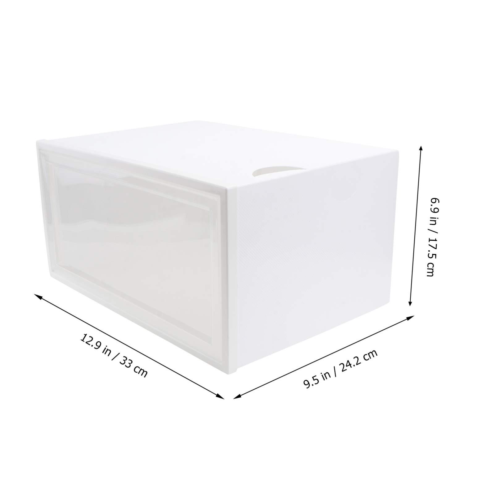Cabilock Cabilock 1pc Box Transparent Plastic Shoe Box Storage Box Storage Stackable Shoe Container Sports Shoe Storage - Shoe Rack Sneakers Shoebox Clamshell