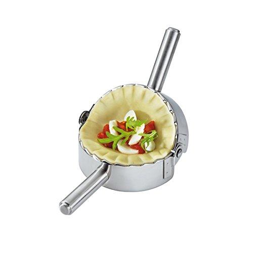 i Kito Stainless Steel Ravioli Mold Dumpling Press Maker Wrapper Pierogie Pie Crimper Pastry Dough Cutter Kitchen Gadgets (M-4inch)