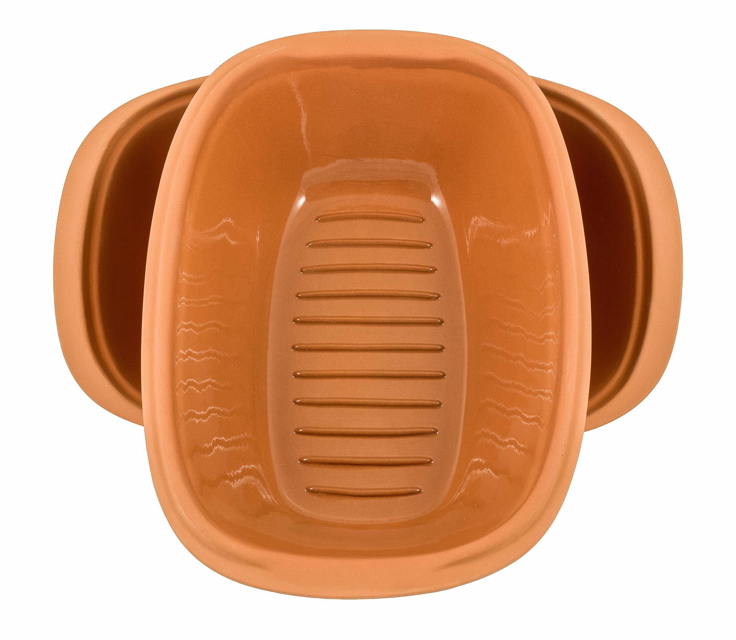 Römertopf Rmertopf 10905 Clay Roaster | Non-Stick Dutch Oven | Healthy Clay Pot Cooking | Clay Baker | Versatile Cooking Vessel - 1.6 Quarts (1.5 Liters) for up to 2 people