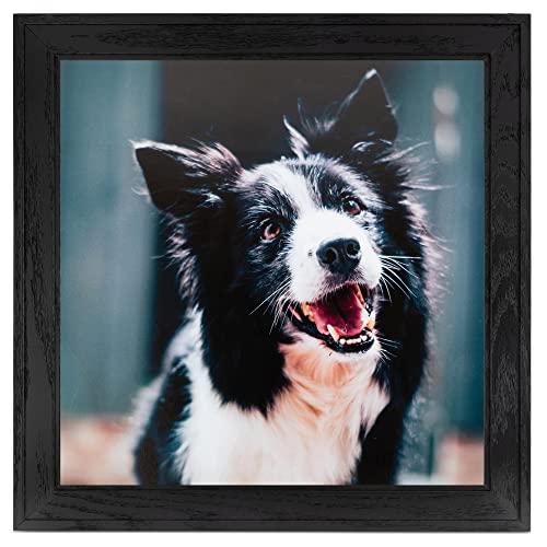 ArtToFrames ArtToFrames 21x36 inch Black Stain on Pine Wood Picture Frame, 2WOM0066-80206-YBLK-21x36