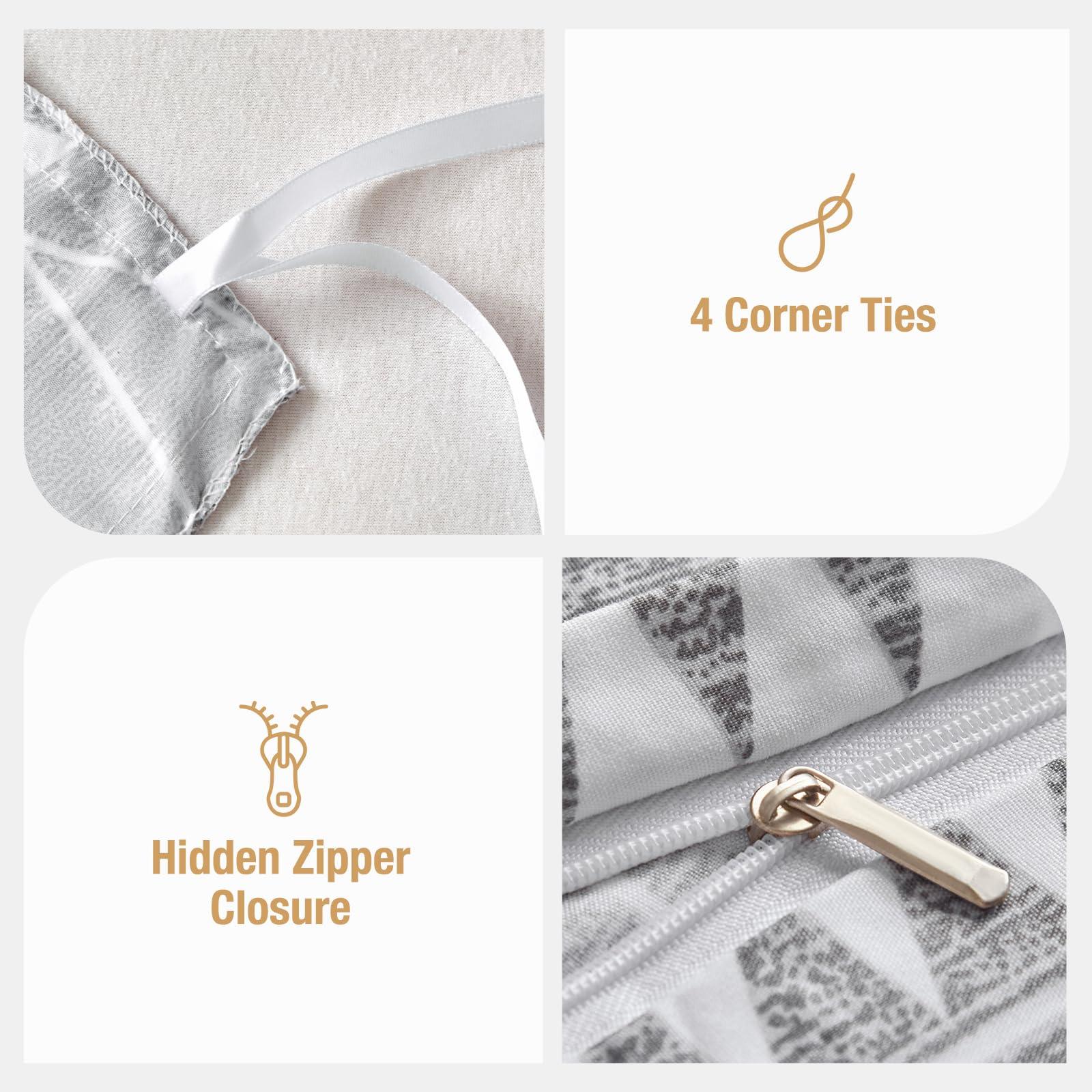 Lekesky Lekesky Duvet Cover California King, 3pc Ultra Soft Microfiber Breathable Bedding, Cal King Duvet Cover Set with Zipper Ties (1 Duvet Cover 104x98 +2 Pillow Cases)