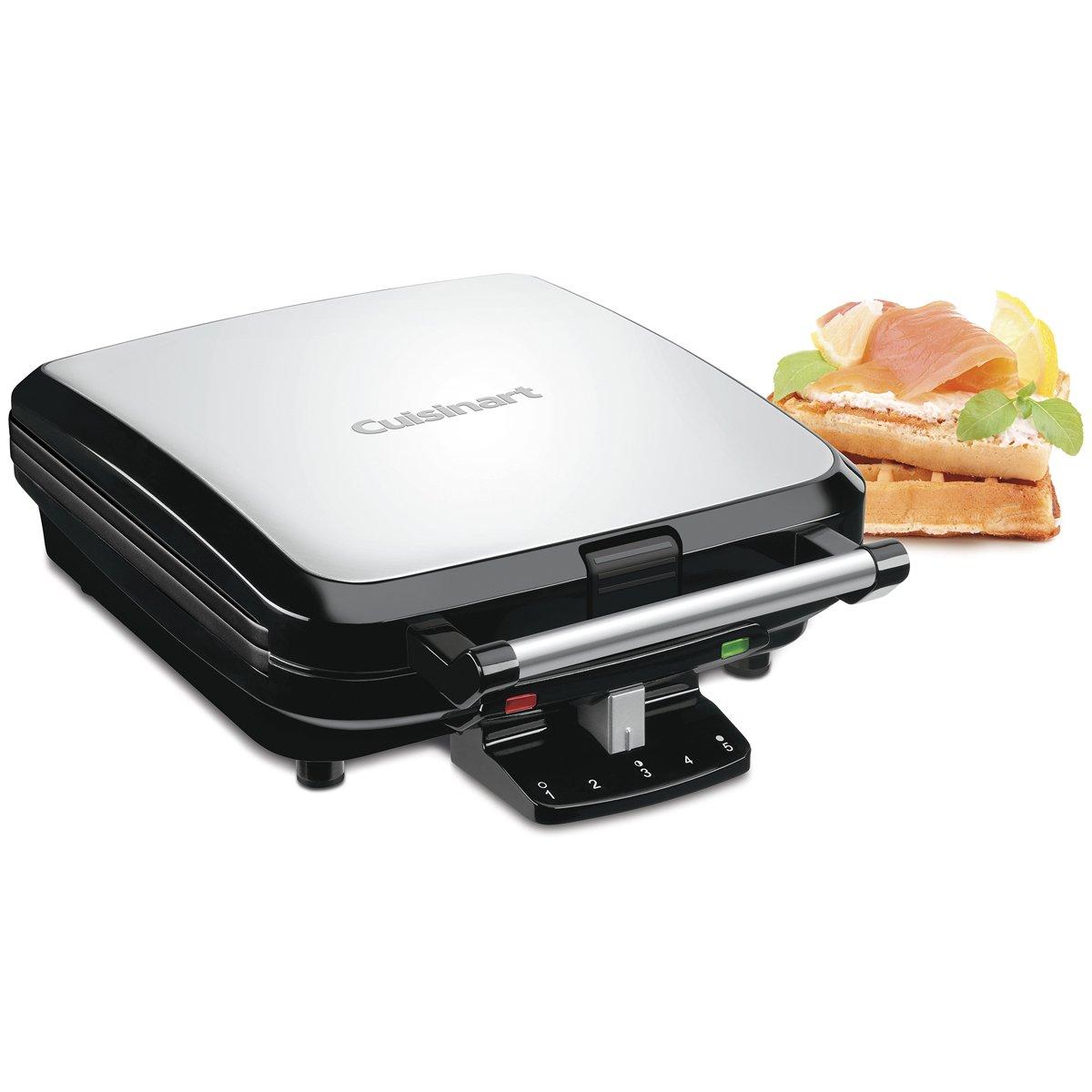 Cuisinart CUISINART 4-Slice Belgian Waffle Maker, Stainless Steel, Silver - WAF-150C