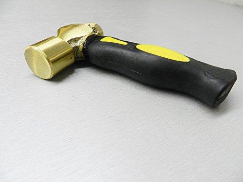 Novel STUBBY BRASS HAMMER ERGONOMIC SHORT HANDLE BALL PEEN MALLET METAL CRAFTS 1 LB (LZ 1.2 FRE)