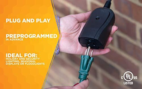 Woods Woods 32555WD Weatherproof Outdoor Electrical Outlet Switch, Wireless Remote Control Plug In, 100 ft Control Range, Weatherproof Remote Control Converter, 60-ft Frequency Range, 1 Pack, Black