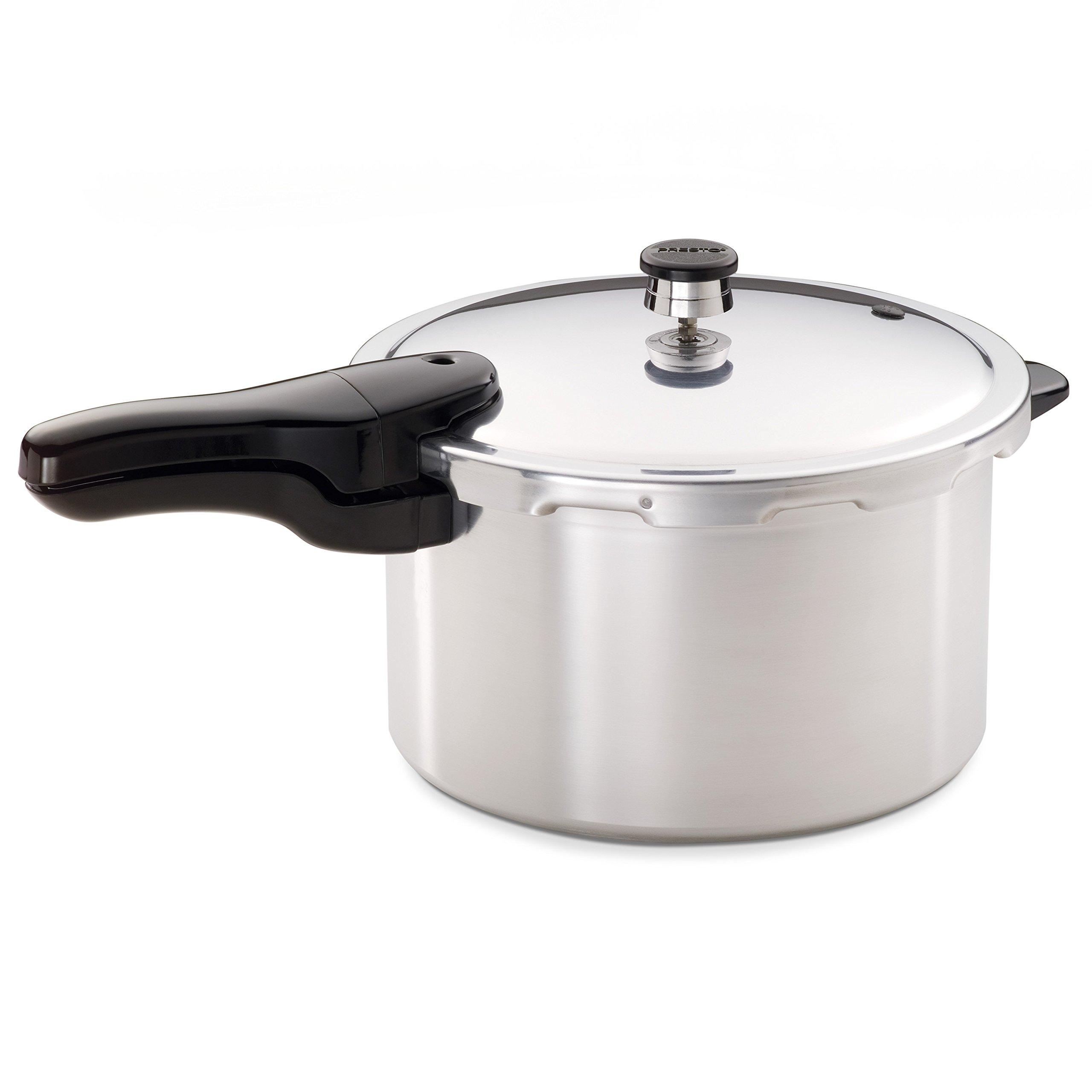 Presto Presto 01282 8-Quart Aluminum Pressure Cooker & 01264 6-Quart Aluminum Pressure Cooker