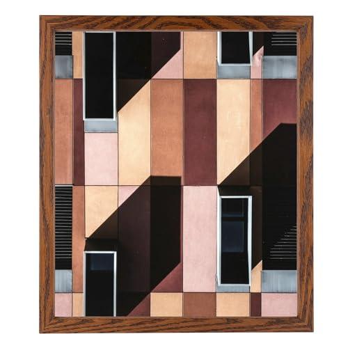 ArtToFrames ArtToFrames 12x29 inch Walnut on Red Oak Wood Picture Frame, 2WOM0066-1343-YWAL-12x29