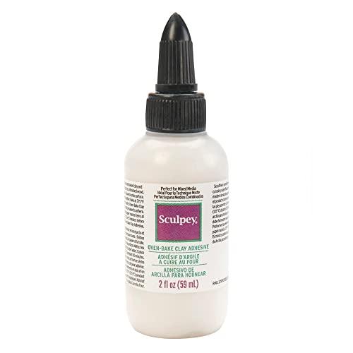 Sculpey Sculpey Oven Bake Clay Adhesive, Non Toxic, 2 fl oz. bottle with precise flow twist cap. Great for gluing polymer clay to itself and porous surfaces.