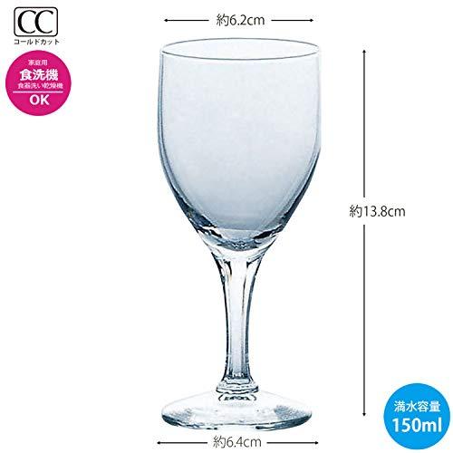???????? Toyo Sasaki Glass 32036 Wine Glass, 5.1 fl oz (150 ml), New Spool, Made in Japan, Dishwasher Safe