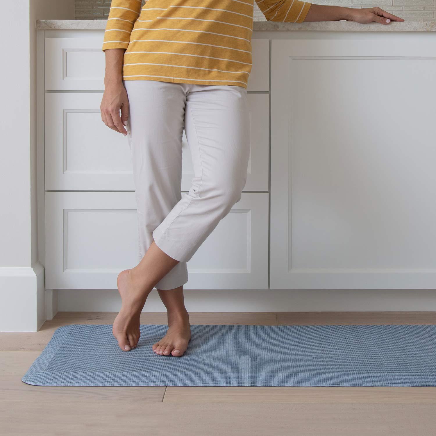 GelPro NewLife by GelPro Decorative Foam Floor Mat, 20" x 72", Tweed Hydrangea