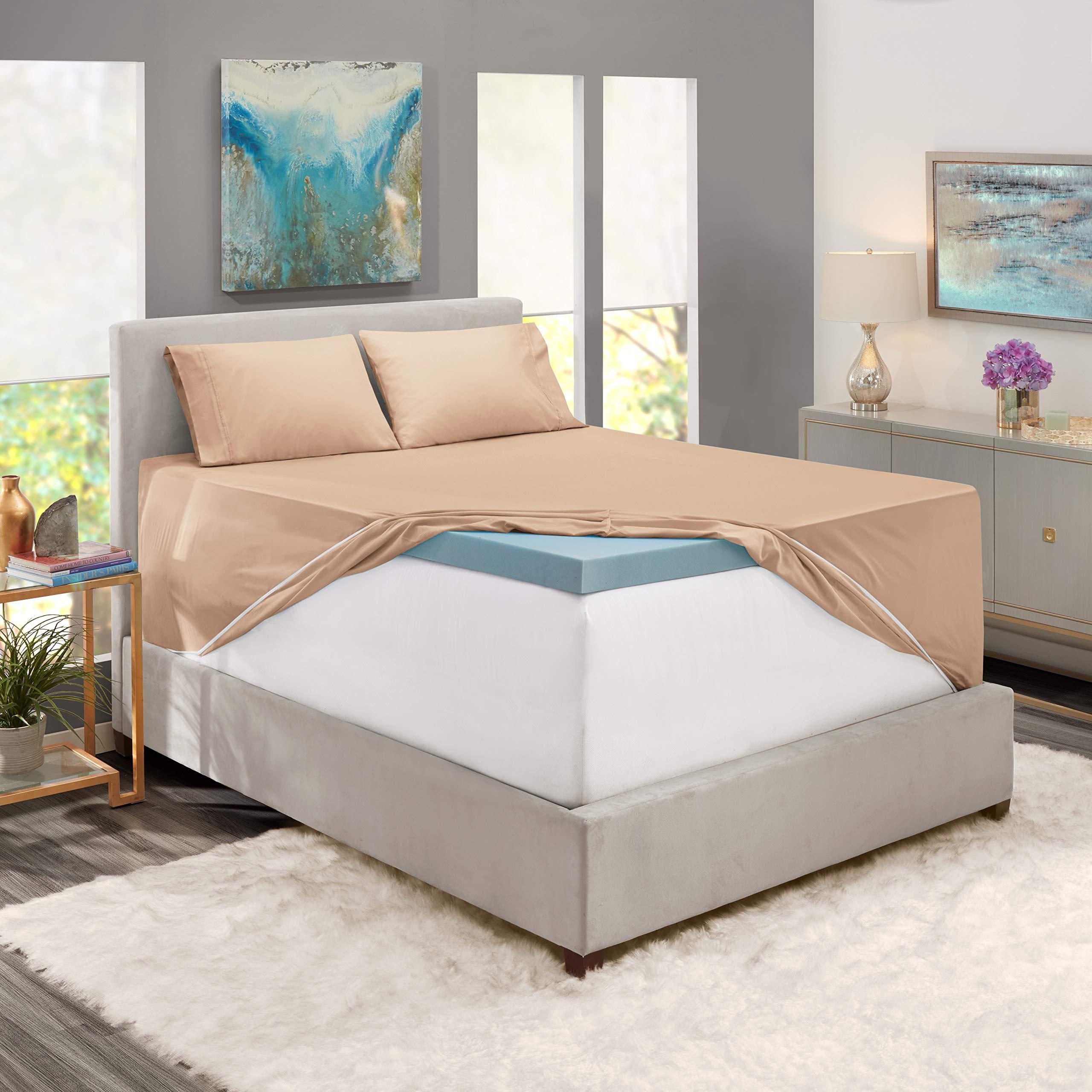 Versatile Bedding Cal King Size Sheet Set - 4 Piece Set - Hotel Luxury Bed Sheets - Soft 100% Cotton 800 Thread Count - 18\" Deep Pockets - Breathable & Cooling Wrinkle Free - Taupe Bed Sheets - Cal King Sheets - 4 PC