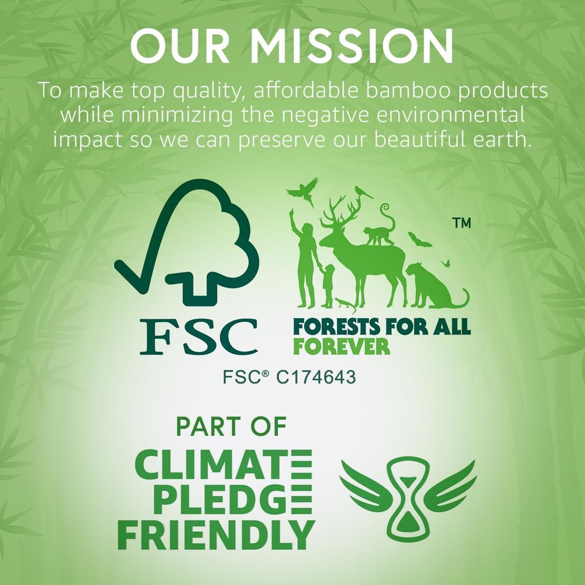 Ibambo Ibambo 6000 Pack 100% Bamboo Cocktail Napkins - 2-Ply FSC Certified Beverage Napkins | Bar Napkins for Home or Commercial Use - 4.5x4.5 Inch Folded Drink Napkins | Disposable Napkin for Serving Drinks