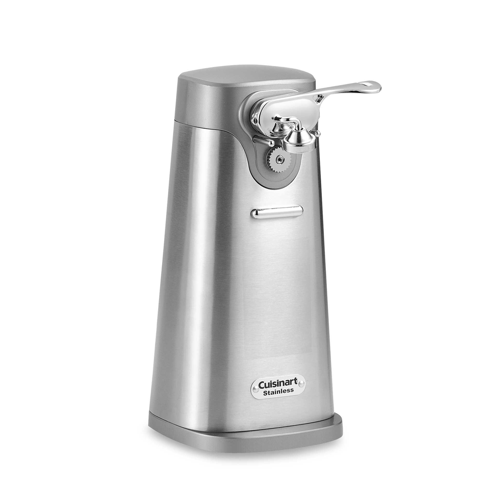 Cuisinart Cuisinart SCO-60 Deluxe Electric Can Opener, Quality-Engineered Motor System Allows you to Open Any Size Can, Stainless Steel