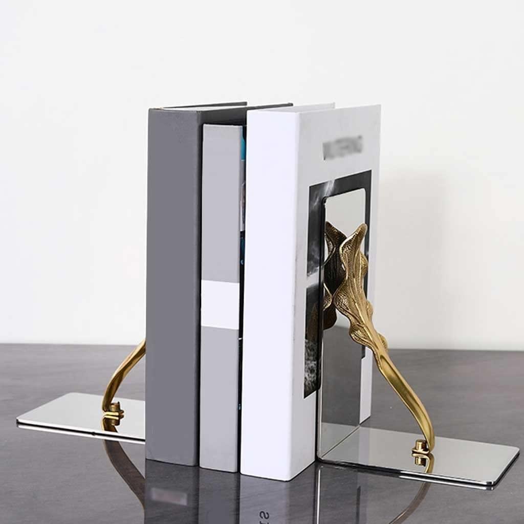 HIHELO Book Ends to Hold Books Heavy Duty Book Ends to Hold Books, Shelf Bookends, Heavy Duty Bookends, Metal Bookends, Decorative Bookend for Book Desks Bookends Decorative