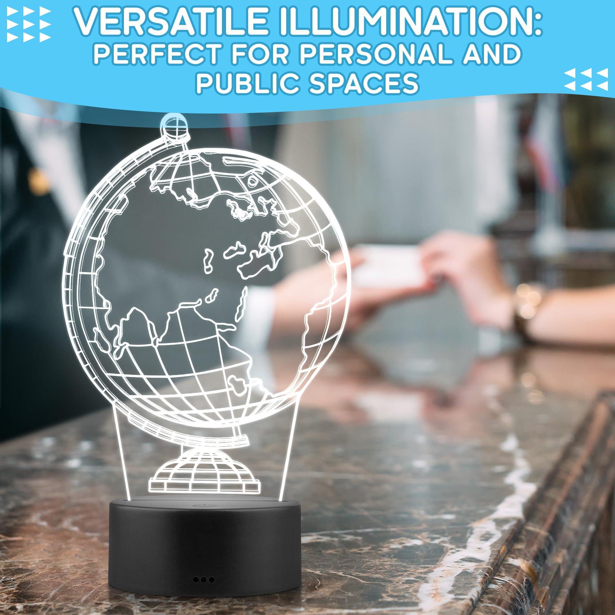 Reluen Reluen 3D LED Light Base for Glass Art 3D - Small Lamp Base Light for Crystal Display USB Lamp Base Living Room Light Base Small Black Light Display Base - 3D Desk Night Light Base LED Display Base