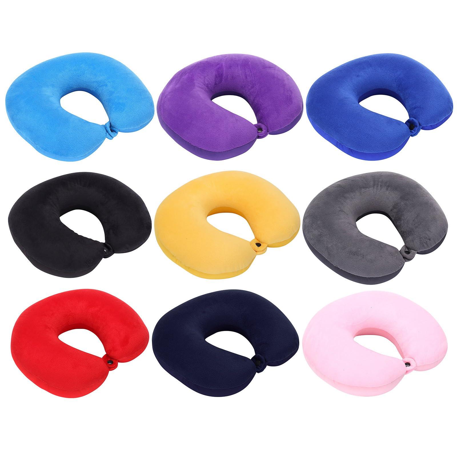 KELINFONG Travel Pillows for Airplanes Memory Foam Neck Pillow for Sleeping Travel Turtle Neck Pillow with Attachable Snap Buttons Outdoor Pillows for Traveling,car,home Recliner ,office Plane Accessories