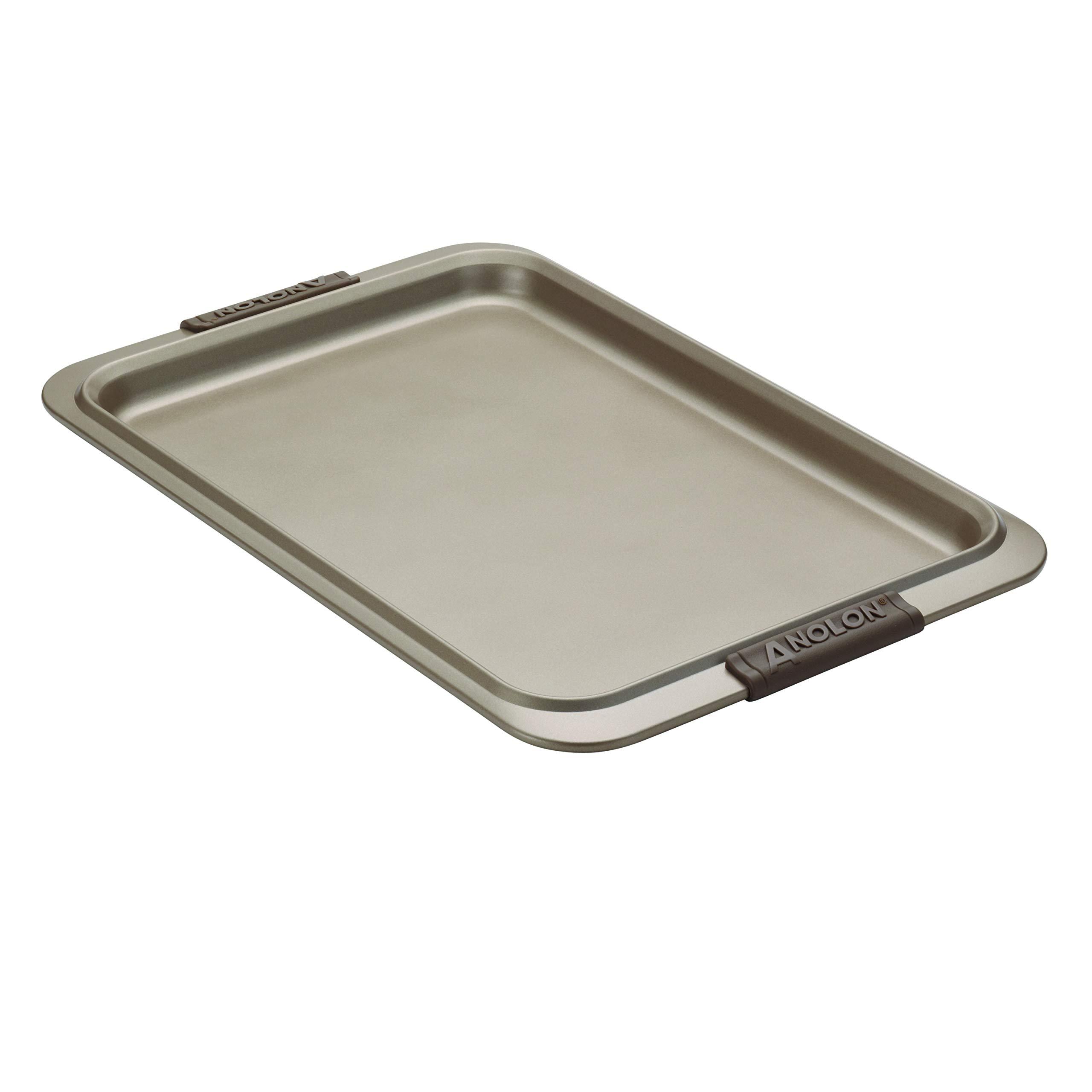 Anolon Anolon Bronze Nonstick Baking Sheet / Cookie Sheet / Cookie Pan with grips - 10 Inch x 15 Inch, Brown