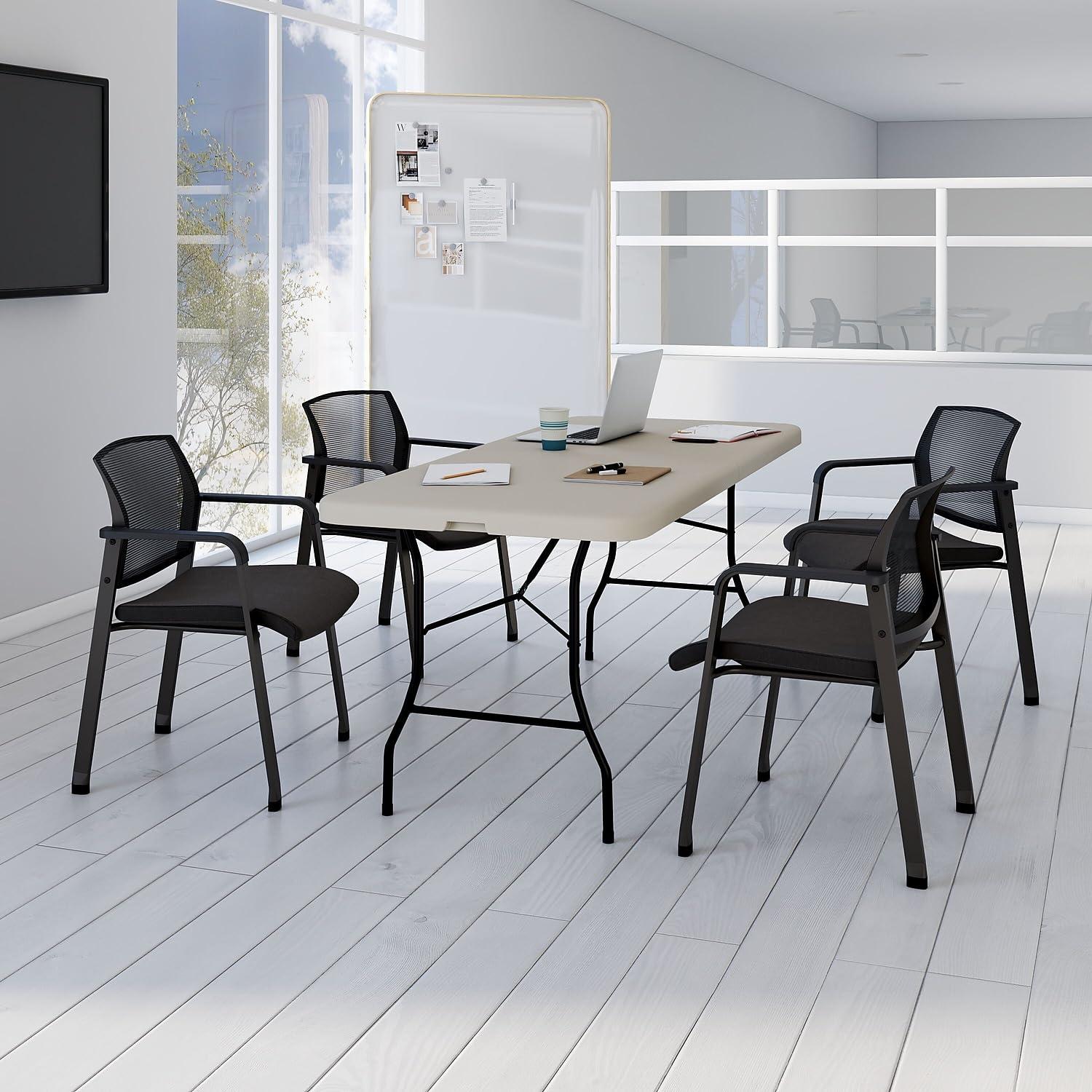 STAPLES STAPLES 470949 6-Ft Fold in Half Folding Table