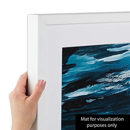 ArtToFrames ArtToFrames 19x23 inch Comtemporary White Wood Picture Frame, 2WOMD8990-19x23