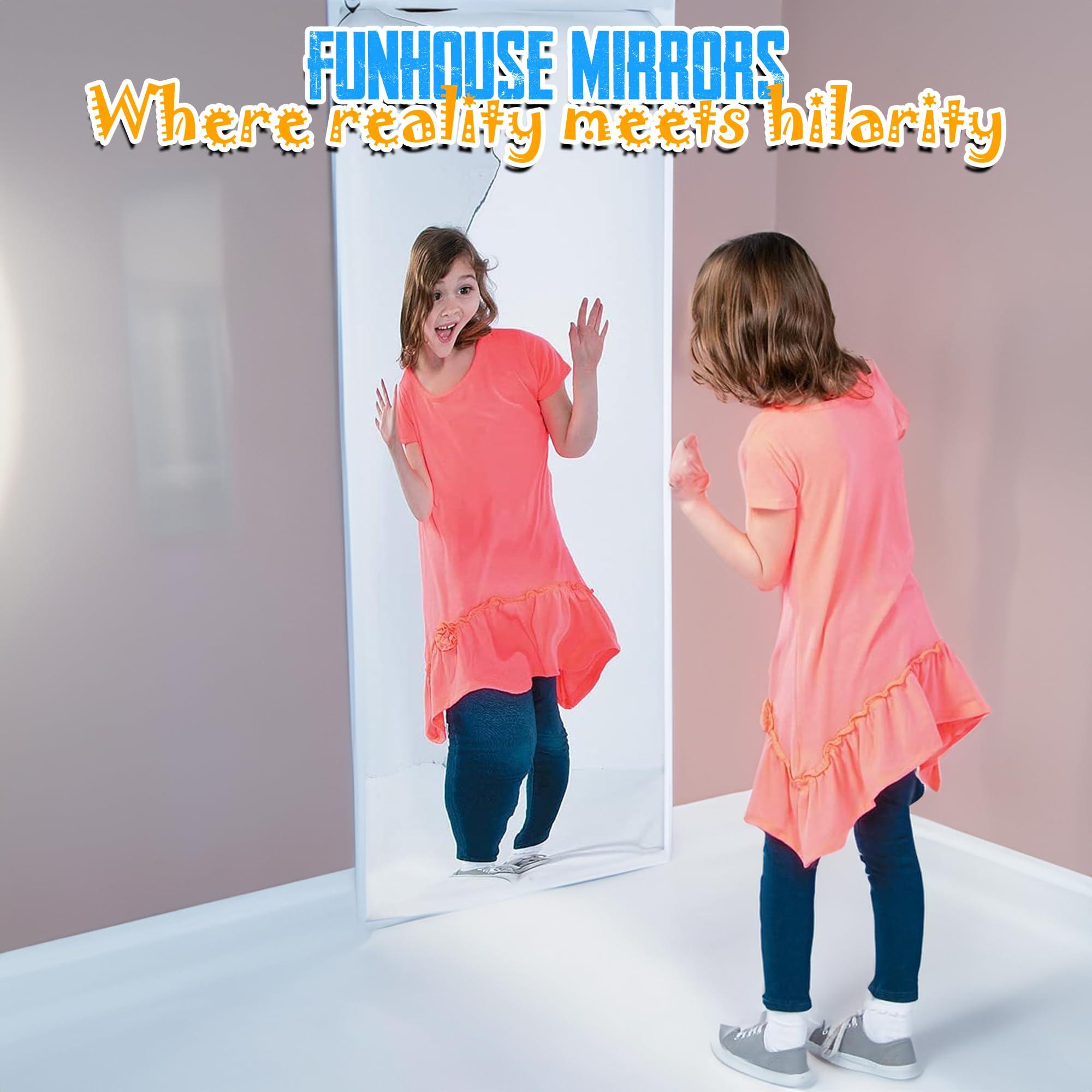 Fun Express Fun Express Funhouse Mirror - Unleash Joy and Amusement with The Fun House Mirror Over 4 feet Tall - Elevate Your Event with Carnival Mirror Magic - VBS Vacation Bible School Supplies/Decor