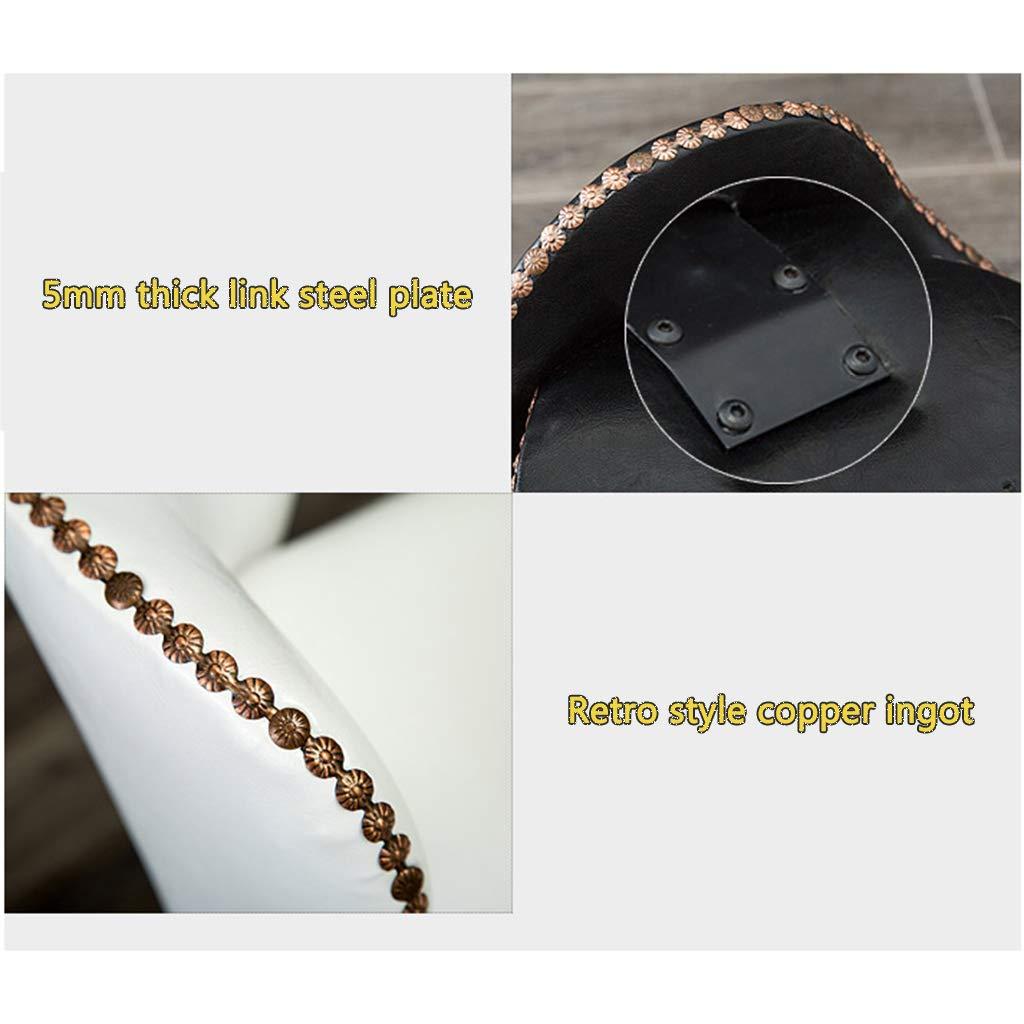 WRRAC-Chair WRRAC-Chair Retro Bar Chairs Solid Wood High Stool with Backrest PU Leather Padded Seat for Restaurant Cashier Home Furnishing,Easy Assembly(Size : 64/74cm)