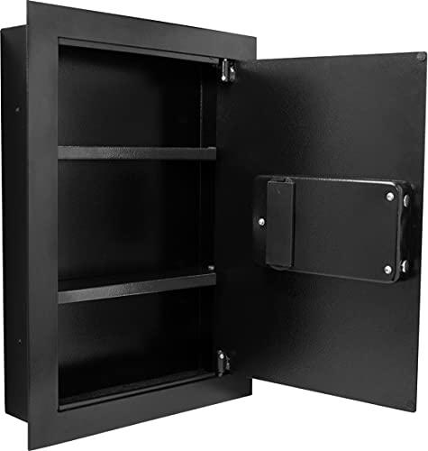 BARSKA Barska Biometric Fingerprint Security Wall Safe 0.52 Cubic Ft