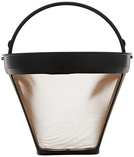 Braun Braun Gold Tone Permanent Coffee Filter, Reusable #4 Cone Shaped, No Paper Filter Needed, Fits Coffee Makers Series 7 & Series 9, BRSC002 ,Black