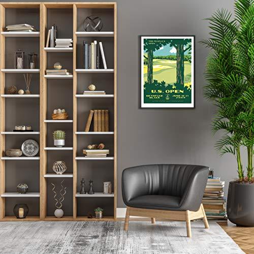 Lee Wybranski Lee Wybranski Official Golf Art / 2009 U.S. Open Major Championship at world famous golf course Bethpage Black / 24" x 36" Print/Golf Gifts Golf Accessories Golf Gifts for Men