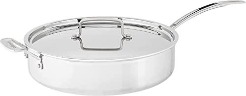 Cuisinart Cuisinart MCP33-30HN MultiClad Pro Triple Ply 5.5-Quart Saute Skillet, Sauté Pan w/Helper & Cover