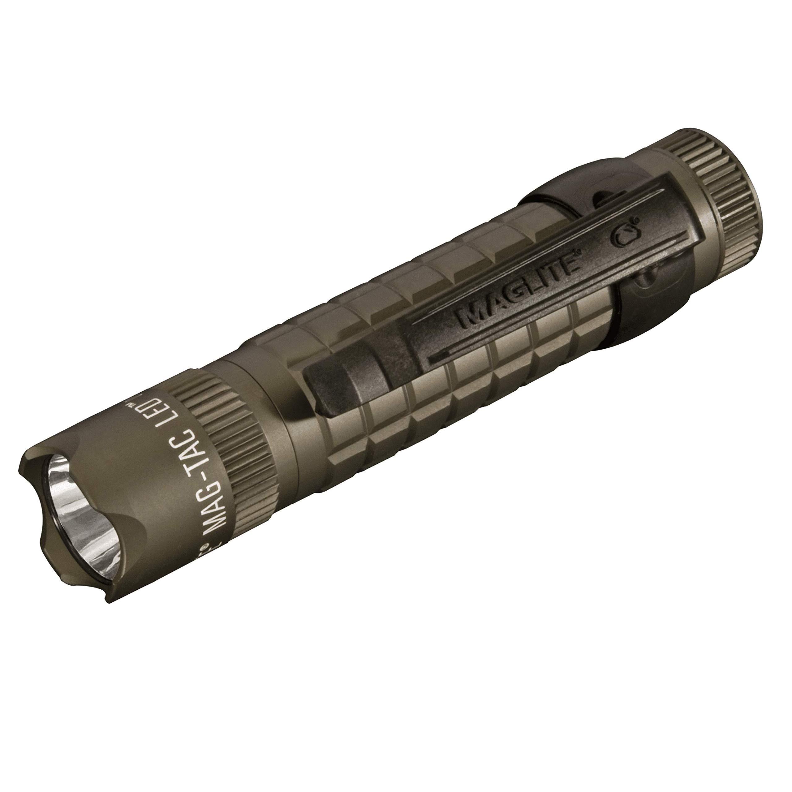 MagLite Maglite Mag-Tac LED 2-Cell CR123 Flashlight - Crowned-Bezel, Foliage Green - SG2LRB6
