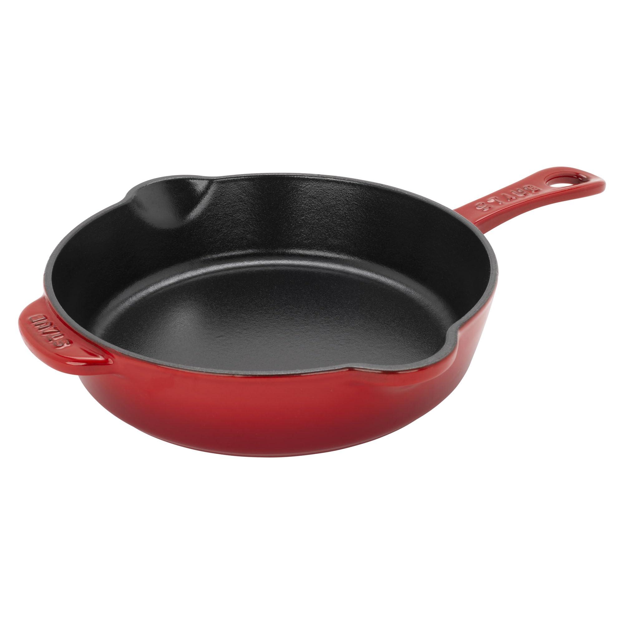 STAUB STAUB Fry Pans Cast Iron 8.5-inch Traditional Deep Skillet-Cherry