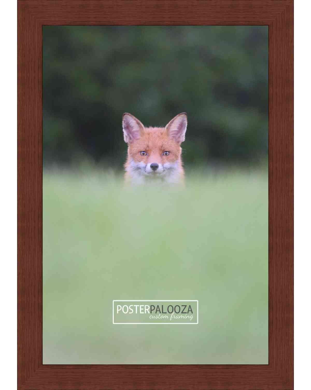 Poster Palooza Poster Palooza 10x6 Traditional Cherry Complete Wood Picture Frame with UV Acrylic Plexiglass, Foam Board Backing & Hardware Included