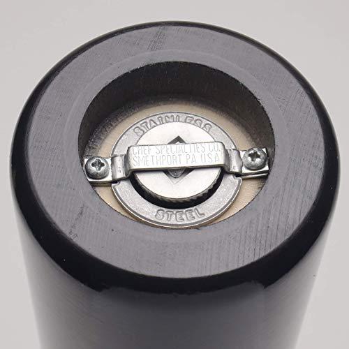 Chef Specialties Chef Specialties 14.5 Inch Wine Bottle Pepper Mill - Ebony Gloss