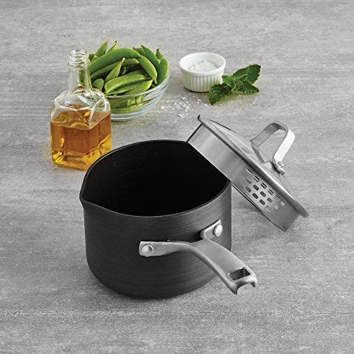 Calphalon Calphalon Classic Nonstick Sauce Pan with Cover, 1.5 quart, Grey