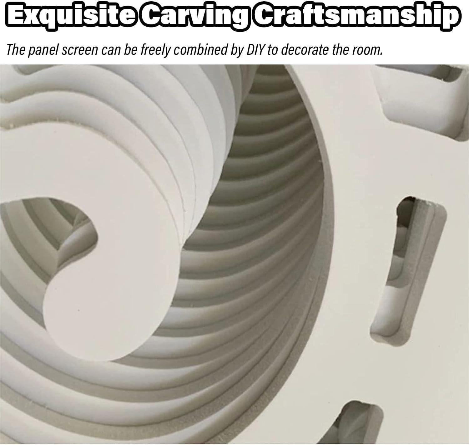 SAFWELAG SAFWELAG Folding Freestanding Partition Room Hanging Screen Divider Panels Hanging Room Divider, Lightweight Panel Screen for Apartment Studio, Open Space Partition Curtain Wall with Accessories (Col