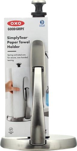 OXO OXO Good Grips SimplyTear Paper Towel Holder - Stainless Steel (Silver & Black)