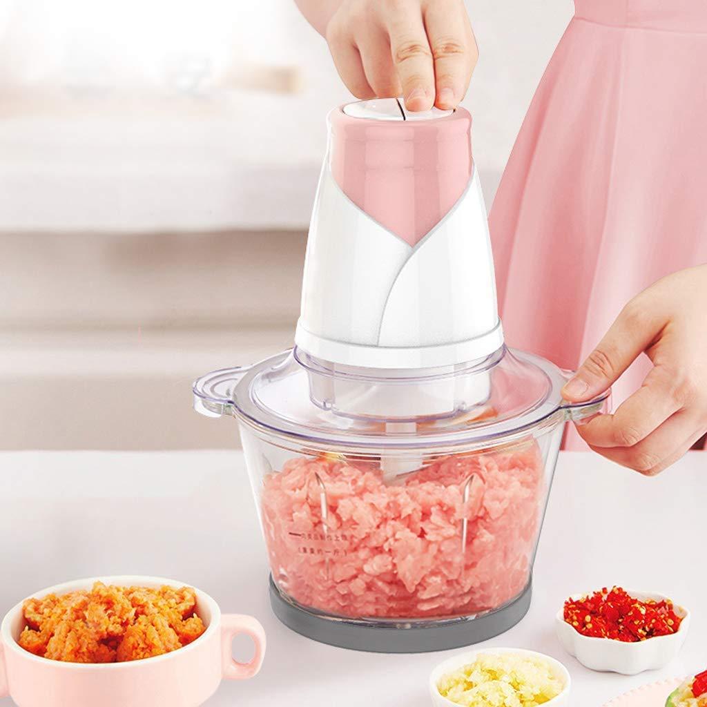 TEmkin Glass Meat Grinder-Electric Mini Food Chopper Food Processor Meat Grinder,Stainless Steel Kitchen Mincer for Meat, Vegetables, Fruits