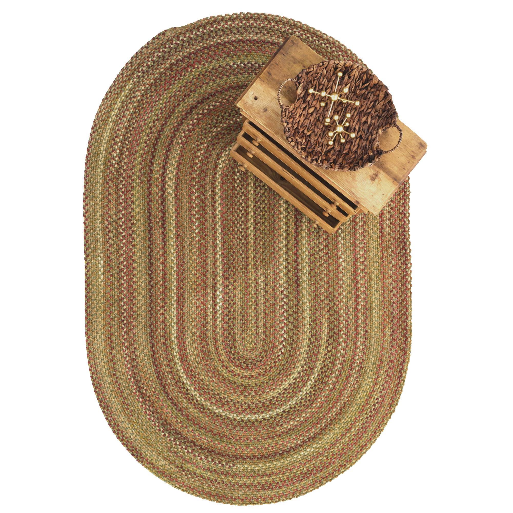 Capel Capel American Heritage Foliage 4' 0" X 6' 0" Oval Braided Rug