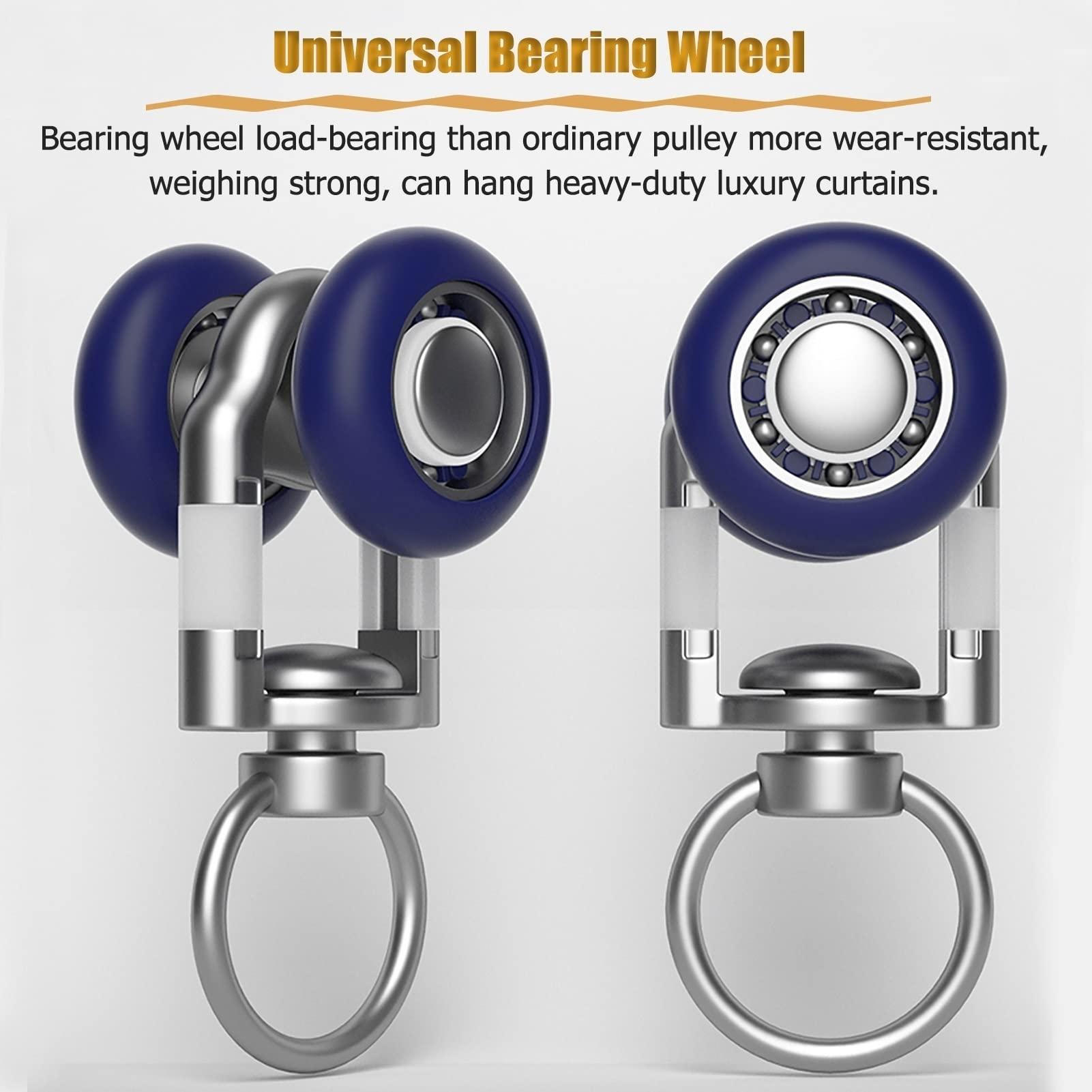 LZMZMQ Heavy Duty Straight Rail Curtain Track, Home/Office Room Divider Curtain Rod - Aluminum Alloy, 3/6/9/13/16/26/32/49 ft Long, Wall/Ceiling Mount, Coffee Color