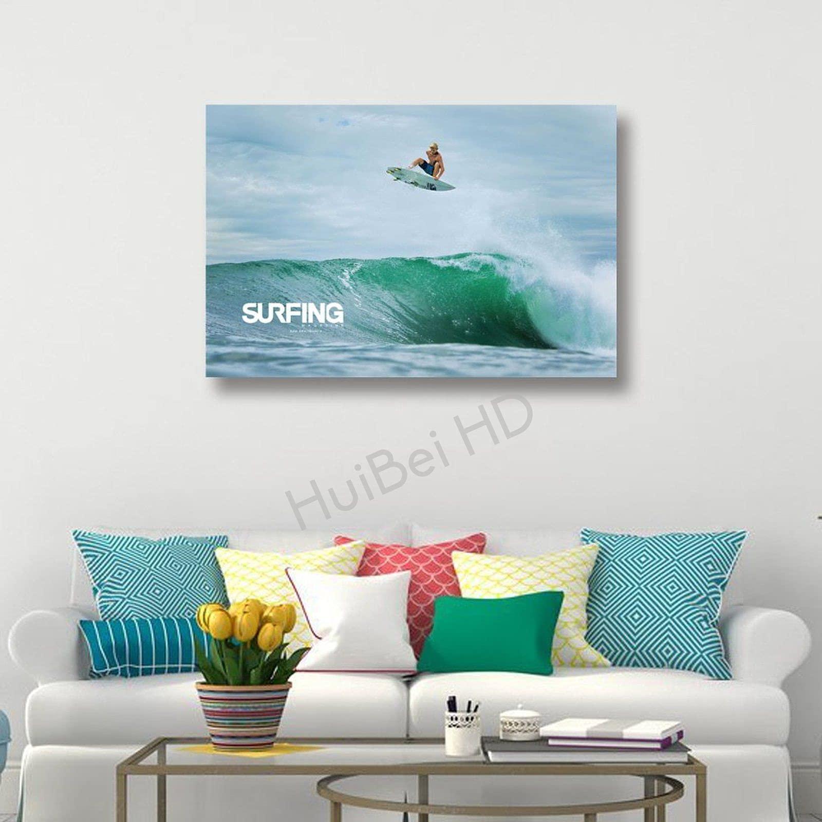 HUIBEI HUIBEI John John Florence Poster Surfing Posters (7) Posters Wall Art Painting Canvas Gift Living Room Prints Bedroom Decor Poster Artworks 16x24inch(40x60cm)