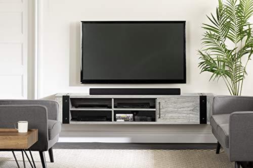 South Shore South Shore Munich Wall Mounted Media Console, 75\", Seaside Pine