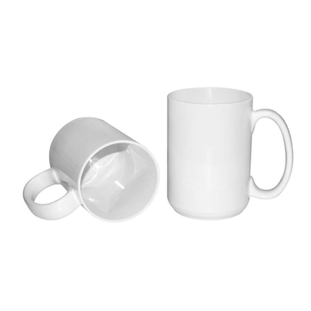 QOMOLANGMA QOMOLANGMA 15 oz Sublimation Blank Ceramic Coffee Mugs Blank White Mugs Cups Packed in the White Box 36PCS