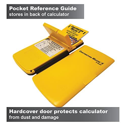 Calculated Industries Calculated Industries 4054 Construction Master 5 en Espanol Construction Feet-Inch-Fraction Calculator for Carpenters [Calculadora de construcción con pies, pulgadas y fracciones para carpinteros]
