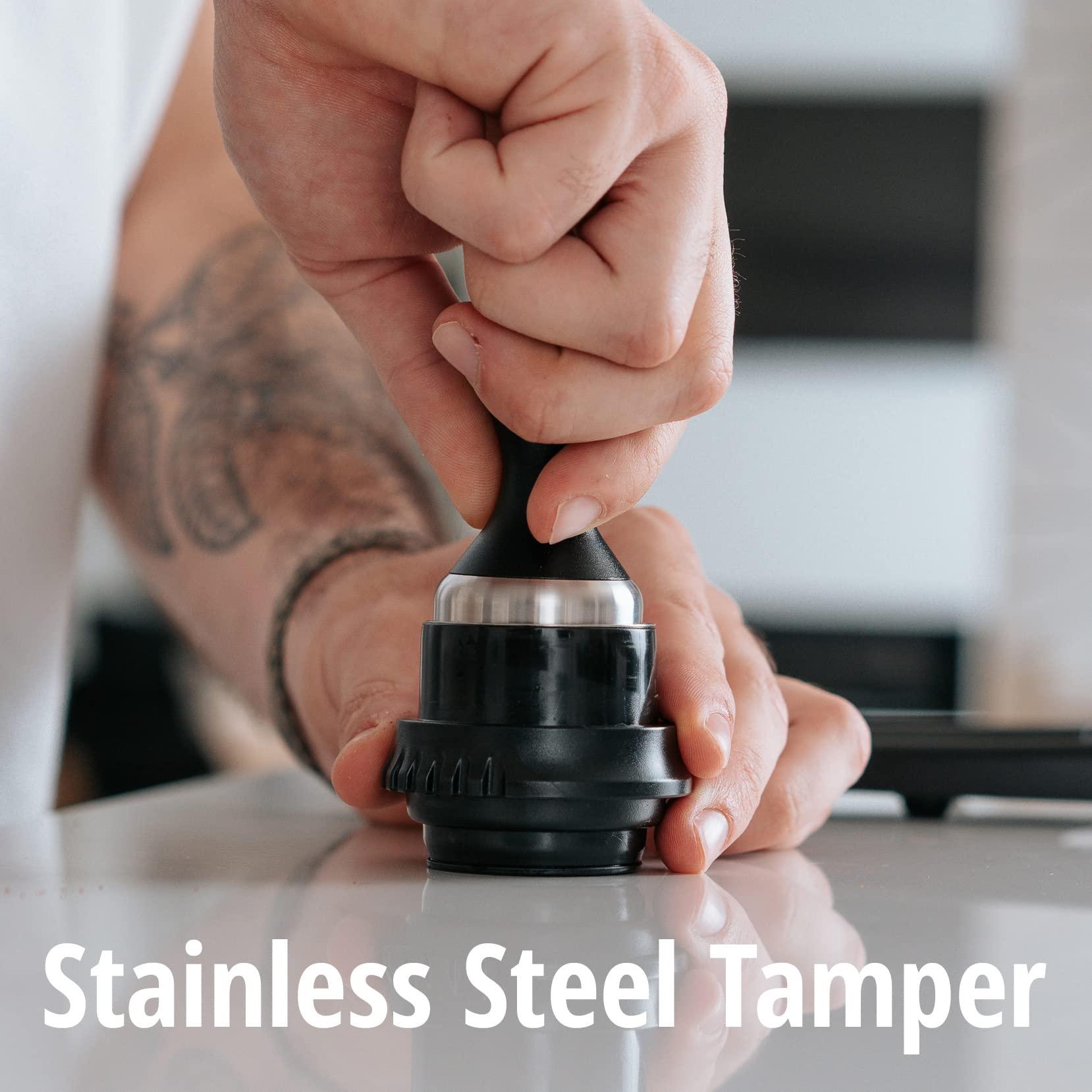 Flair Flair Espresso Maker - Classic with Pressure Kit: Manual Lever Espresso Machine with Stainless Steel Tamper, Pressure Gauge and Carrying Case