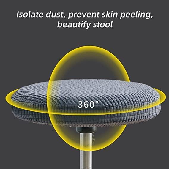 GFHQDPSC Round Bar Stool Covers Modern Soft Velvet Chair Seat Protector Covers Stretchable Breathable Bar Stool Seat Cover Fits for Club Salon Stools Chair Slipcover (Color : #6, Size : 1PCS)