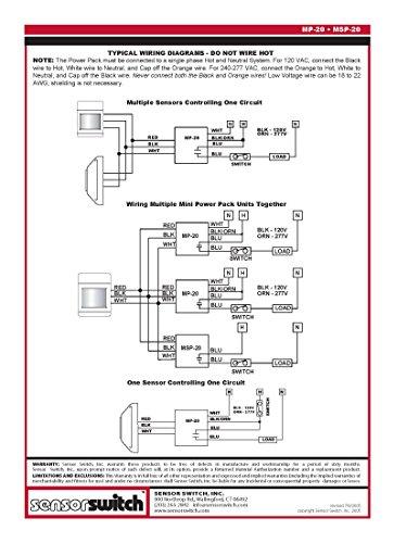 Sensor Switch Sensor Switch MSP20 Mini Power Pack for Low Voltage Occupancy Sensors