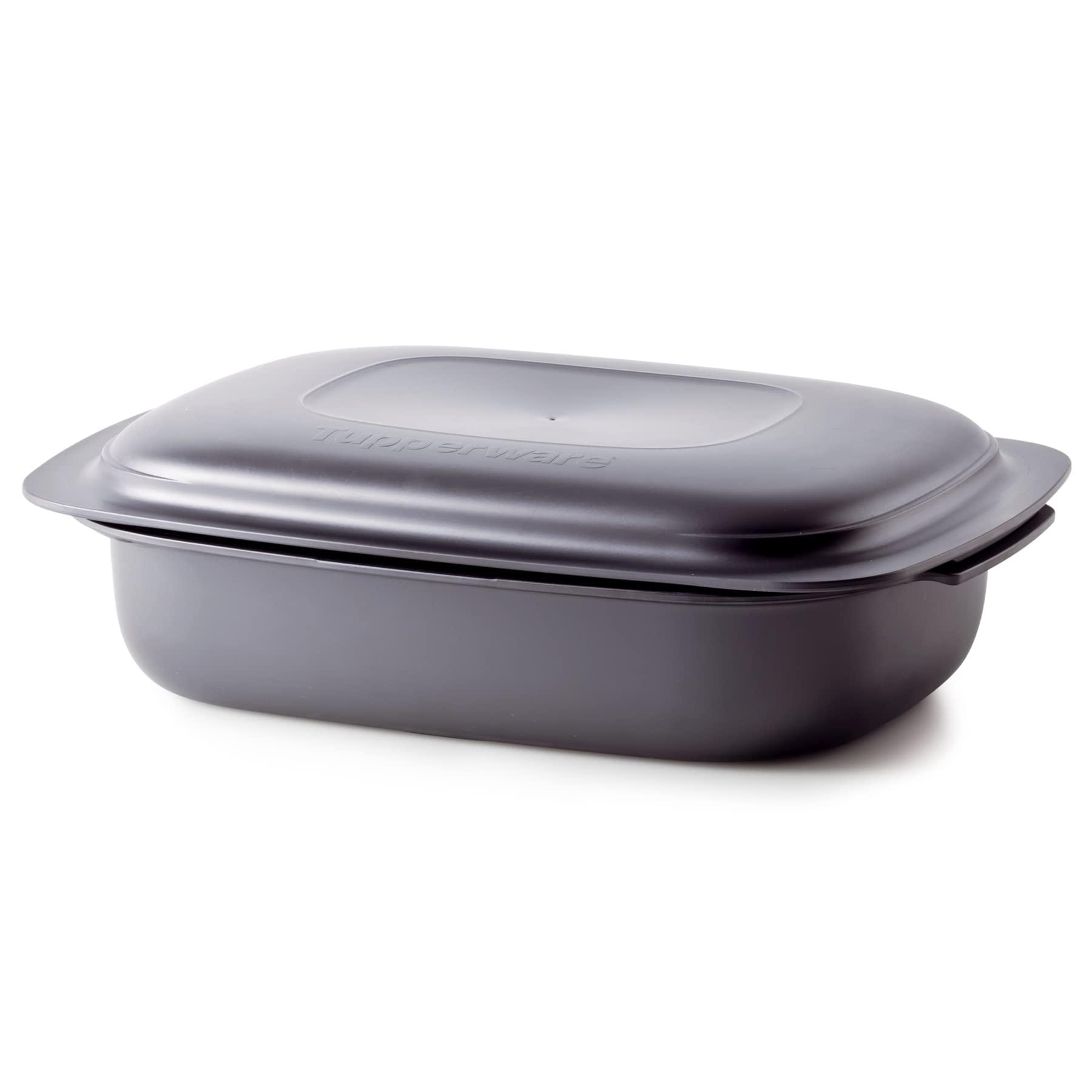 Tupperware Tupperware Ultra Pro Oval Oven Safe 3.5qt /3.3 L Lasagna Casserole Microwave New Cosmos Black