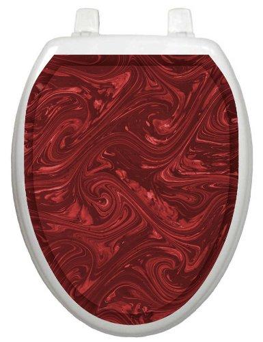 Toilet Tattoos Toilet Tattoos, Toilet Seat Cover Decal,Bordeaux, Size Elongated